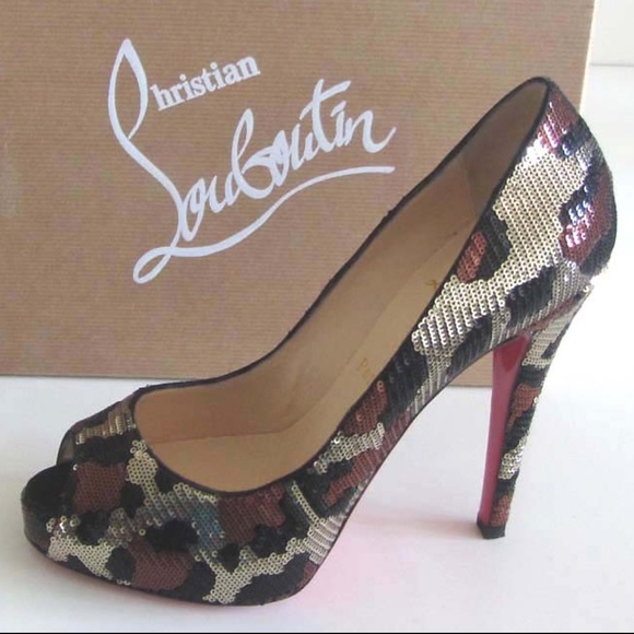 CHRISTIAN LOUBOUTIN Very Prive Paillettes 39 /9 US - Picture 3 of 8